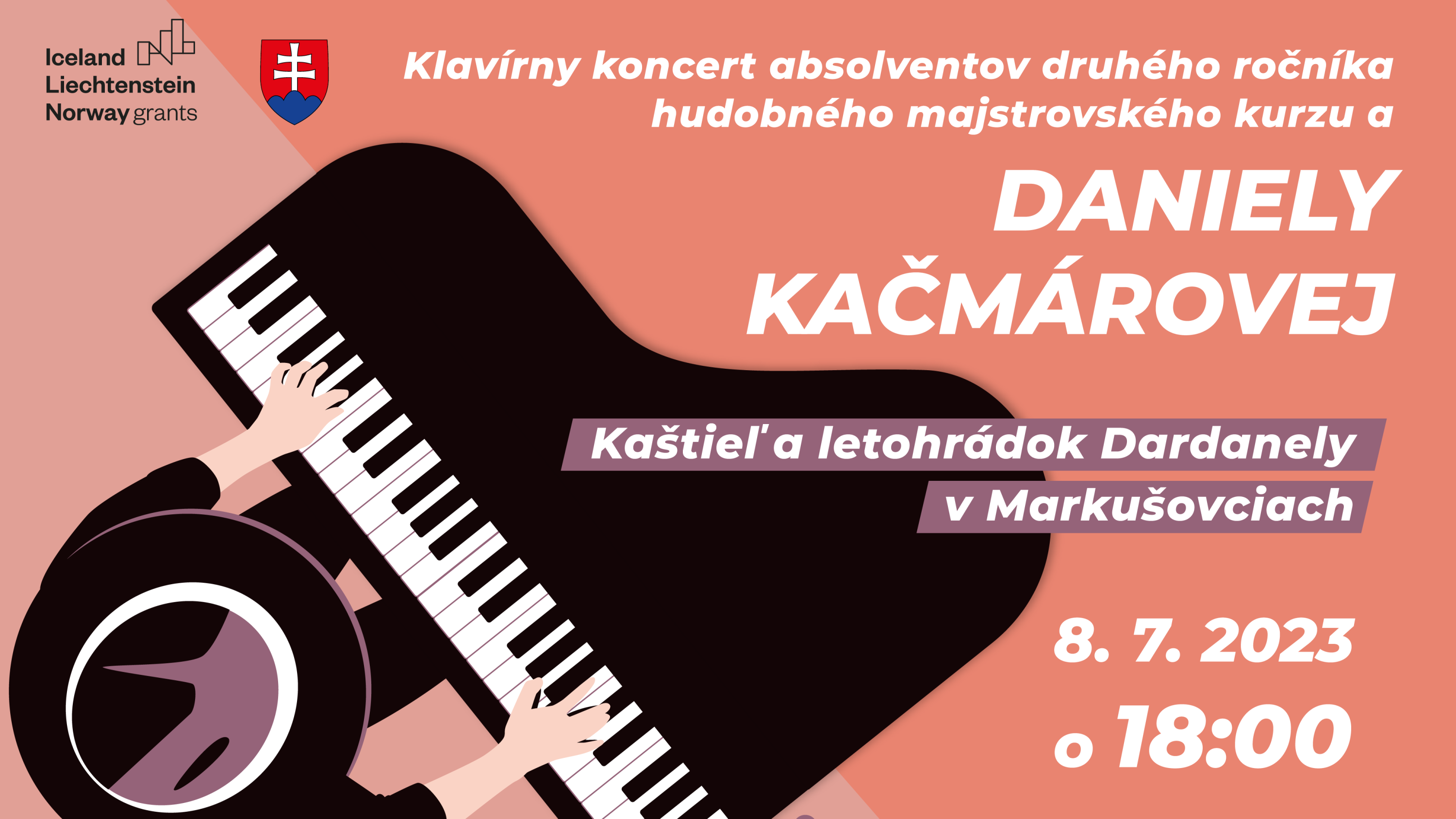 Graphic processing of the invitation to the concert web version. Author: V. Krempaský